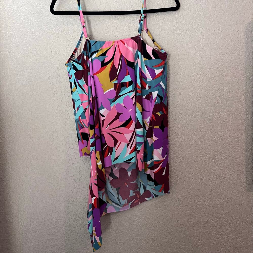 Magicsuit Women's Palm Springs Multi Alex Underwire Bra Tankini Top Multi 16 - Picture 6 of 9